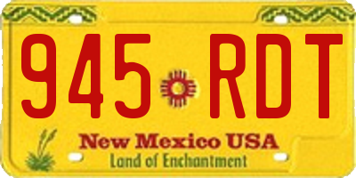 NM license plate 945RDT