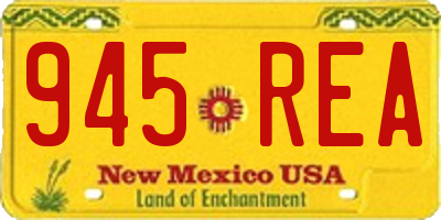 NM license plate 945REA