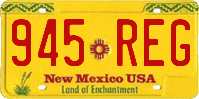 NM license plate 945REG