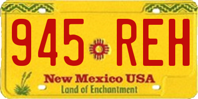 NM license plate 945REH