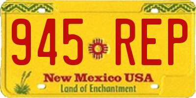 NM license plate 945REP