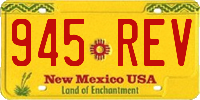 NM license plate 945REV