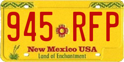 NM license plate 945RFP