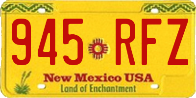 NM license plate 945RFZ