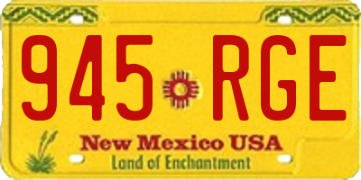 NM license plate 945RGE