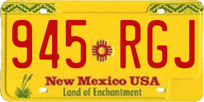 NM license plate 945RGJ
