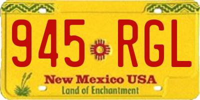 NM license plate 945RGL