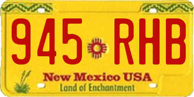NM license plate 945RHB