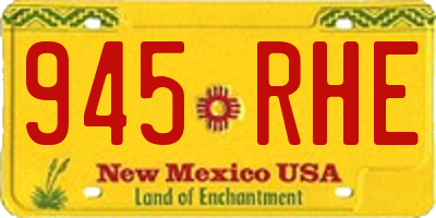 NM license plate 945RHE