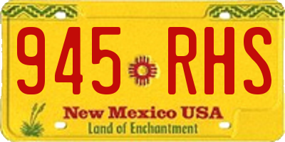 NM license plate 945RHS