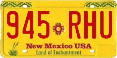 NM license plate 945RHU