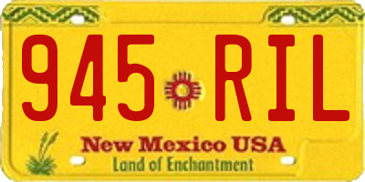 NM license plate 945RIL
