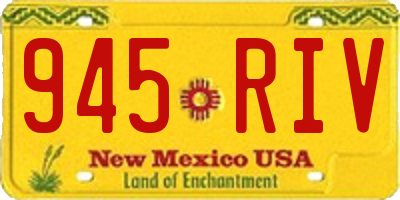 NM license plate 945RIV