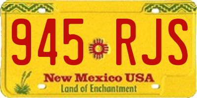 NM license plate 945RJS