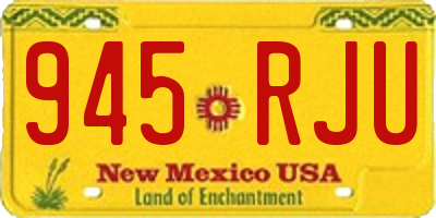 NM license plate 945RJU