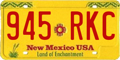 NM license plate 945RKC
