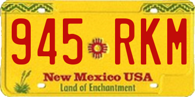 NM license plate 945RKM