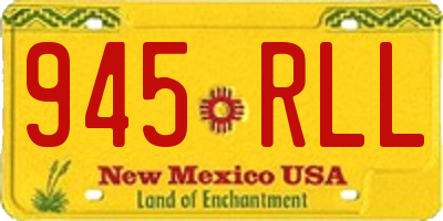 NM license plate 945RLL