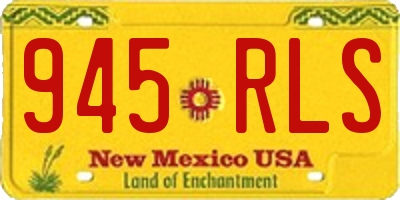 NM license plate 945RLS