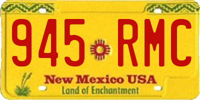 NM license plate 945RMC