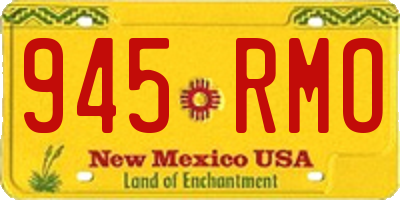 NM license plate 945RMO