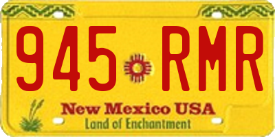 NM license plate 945RMR