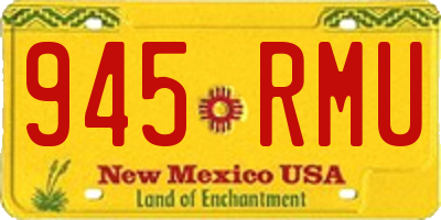 NM license plate 945RMU