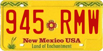 NM license plate 945RMW