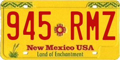 NM license plate 945RMZ