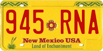 NM license plate 945RNA