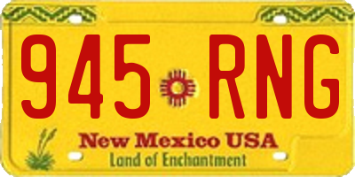 NM license plate 945RNG