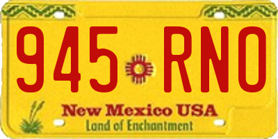 NM license plate 945RNO