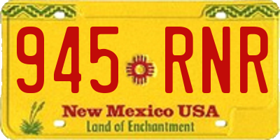 NM license plate 945RNR