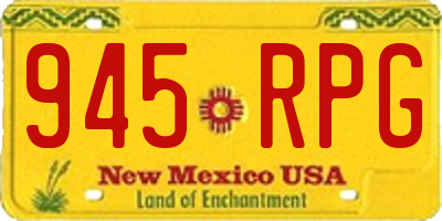NM license plate 945RPG