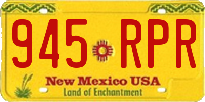 NM license plate 945RPR