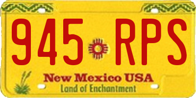 NM license plate 945RPS