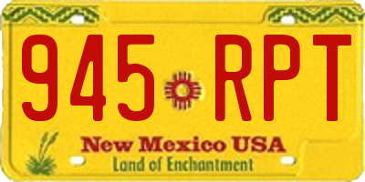 NM license plate 945RPT
