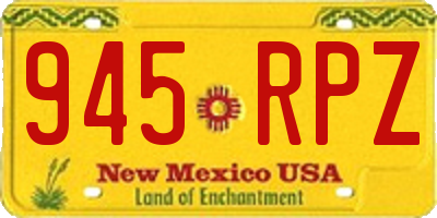 NM license plate 945RPZ