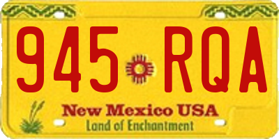 NM license plate 945RQA