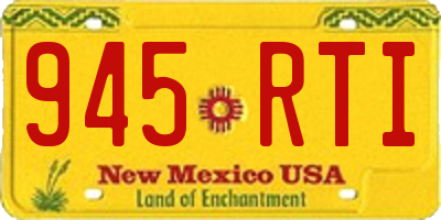 NM license plate 945RTI