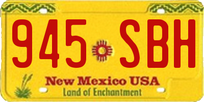 NM license plate 945SBH