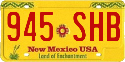 NM license plate 945SHB