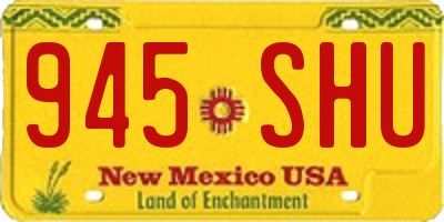 NM license plate 945SHU