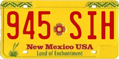 NM license plate 945SIH