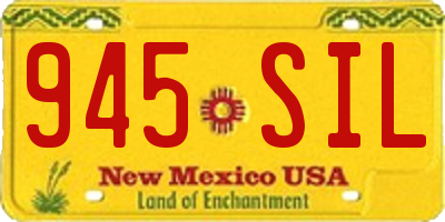 NM license plate 945SIL