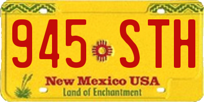 NM license plate 945STH