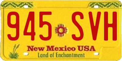 NM license plate 945SVH