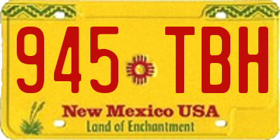 NM license plate 945TBH