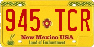 NM license plate 945TCR