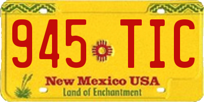 NM license plate 945TIC